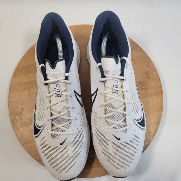 Nike Vapor Edge Turf Football Sneakers Shoes Men 12.5 White Black - Picture 5 of 14